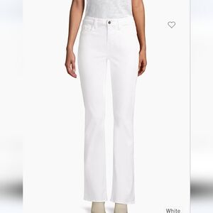 NWT $108 Jen by 7 For All Mankind Slim Bootcut Sculpting Jeans In White